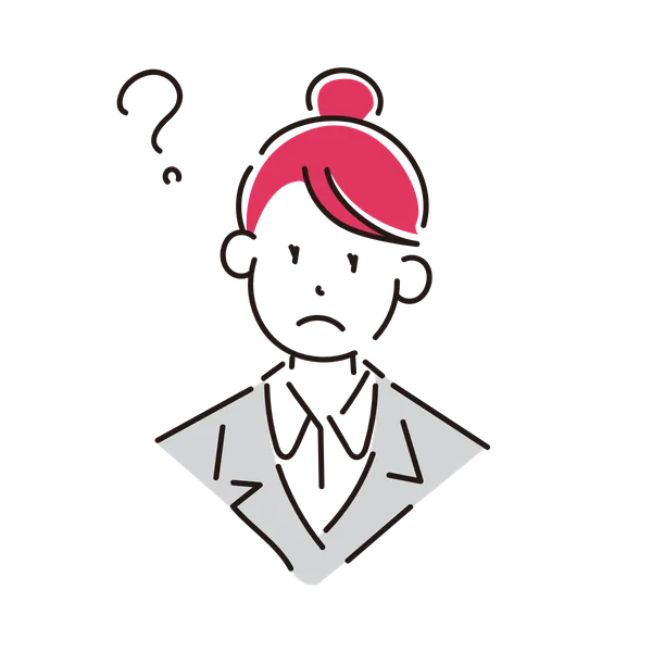 なにを投稿すればよいか悩む女性のイラスト